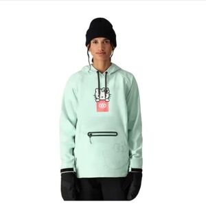 686 Women's Waterproof Hoodie Hello Kitty